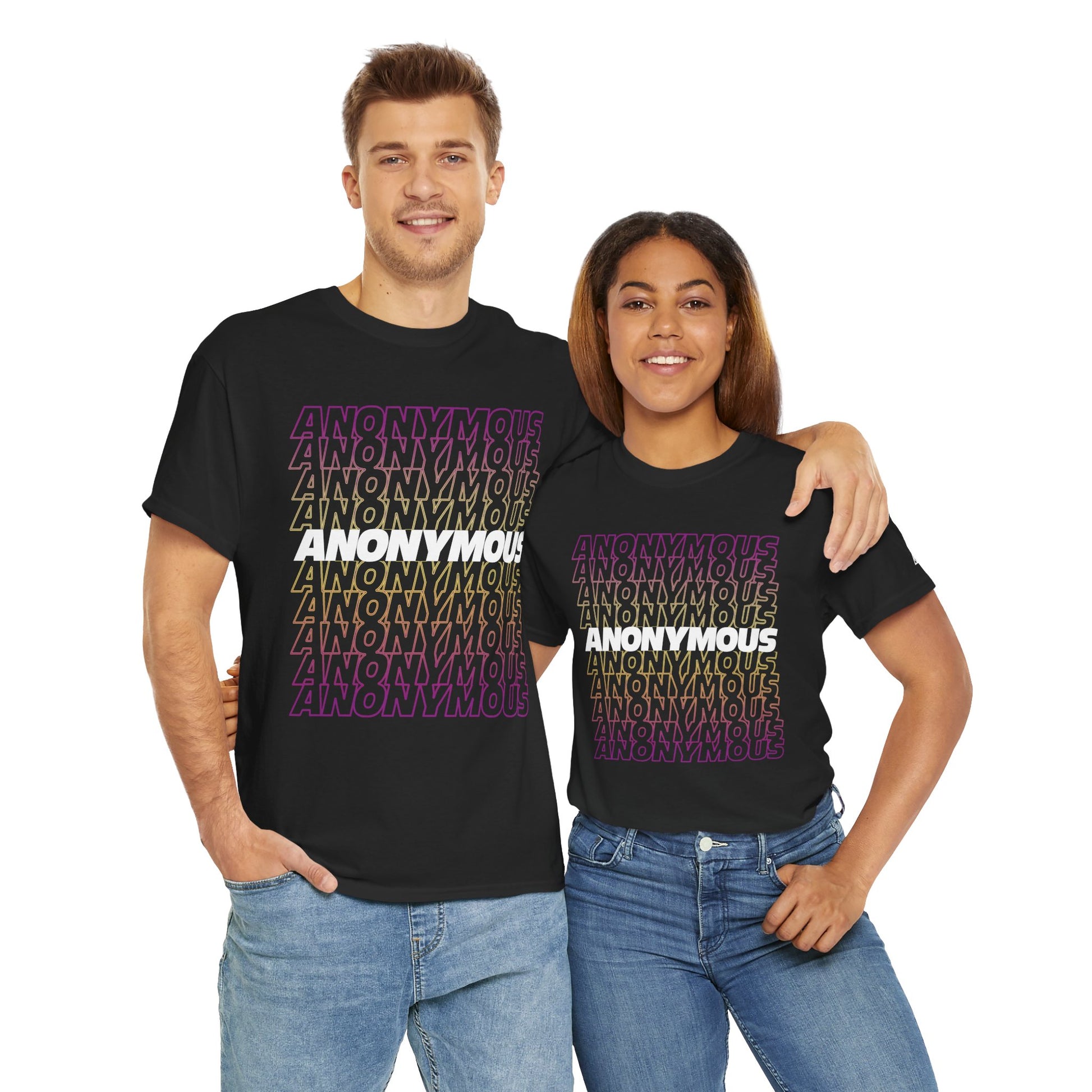 Noise in Color: Anonymous Typography Tee