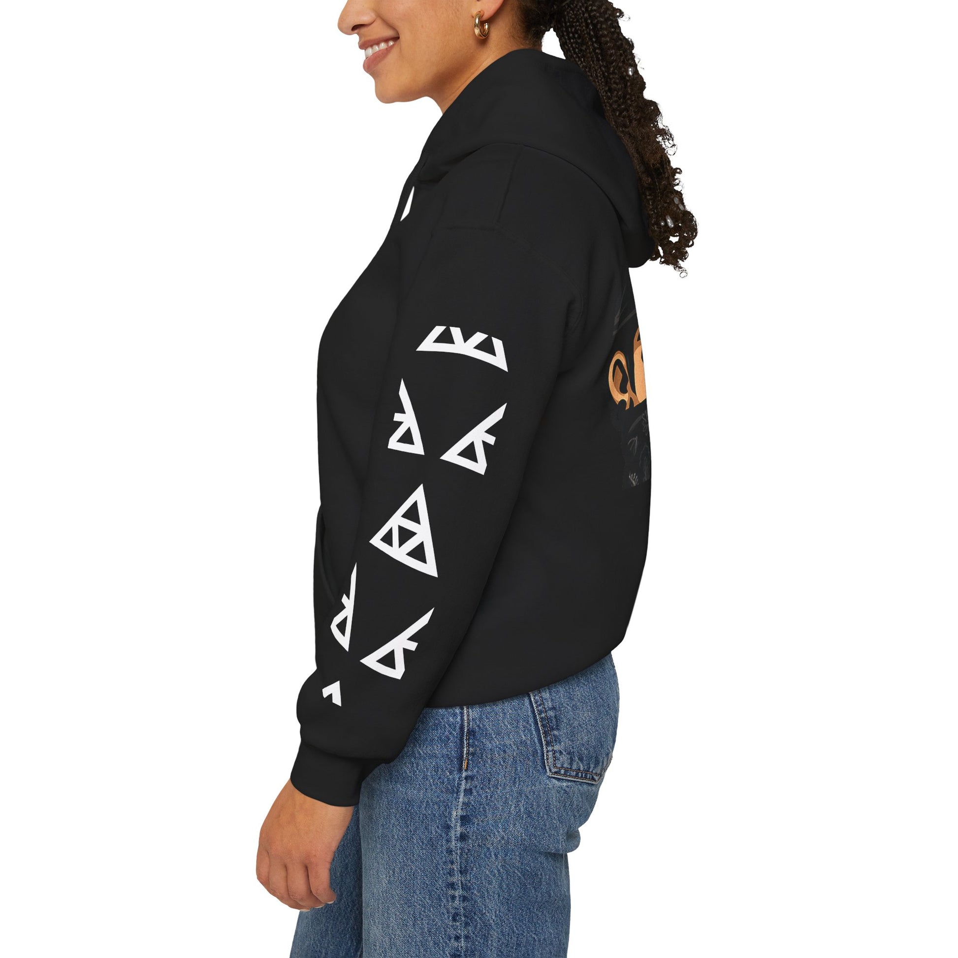 Masked Legacy: Tribal Street Style Hoodie by Anonymous
