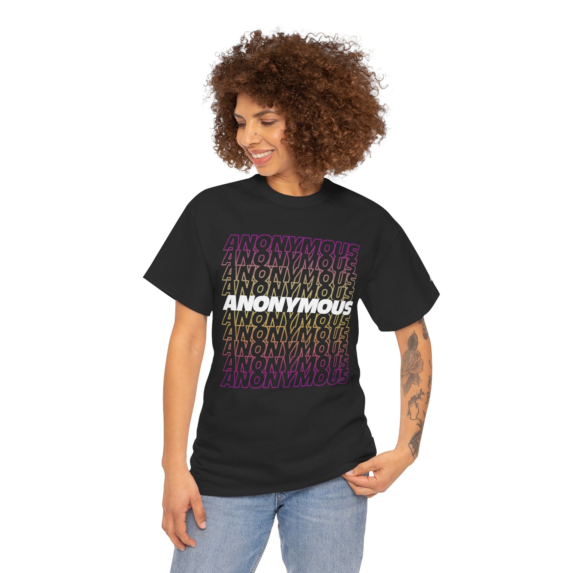 Noise in Color: Anonymous Typography Tee