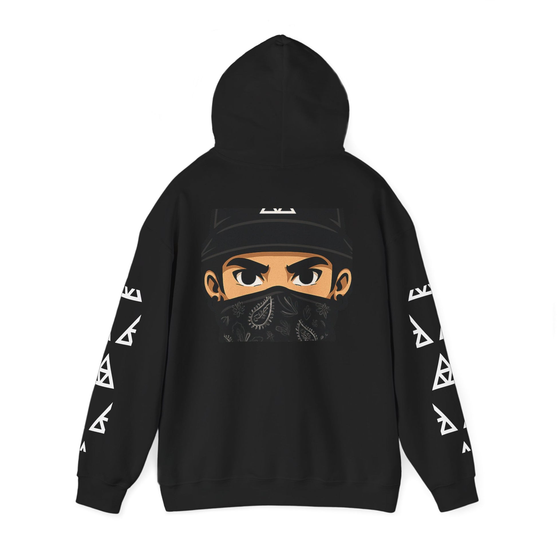 Masked Legacy: Tribal Street Style Hoodie by Anonymous
