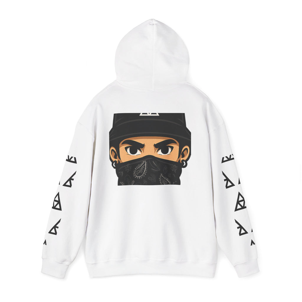 Masked Legacy: Tribal Street Style Hoodie by Anonymous