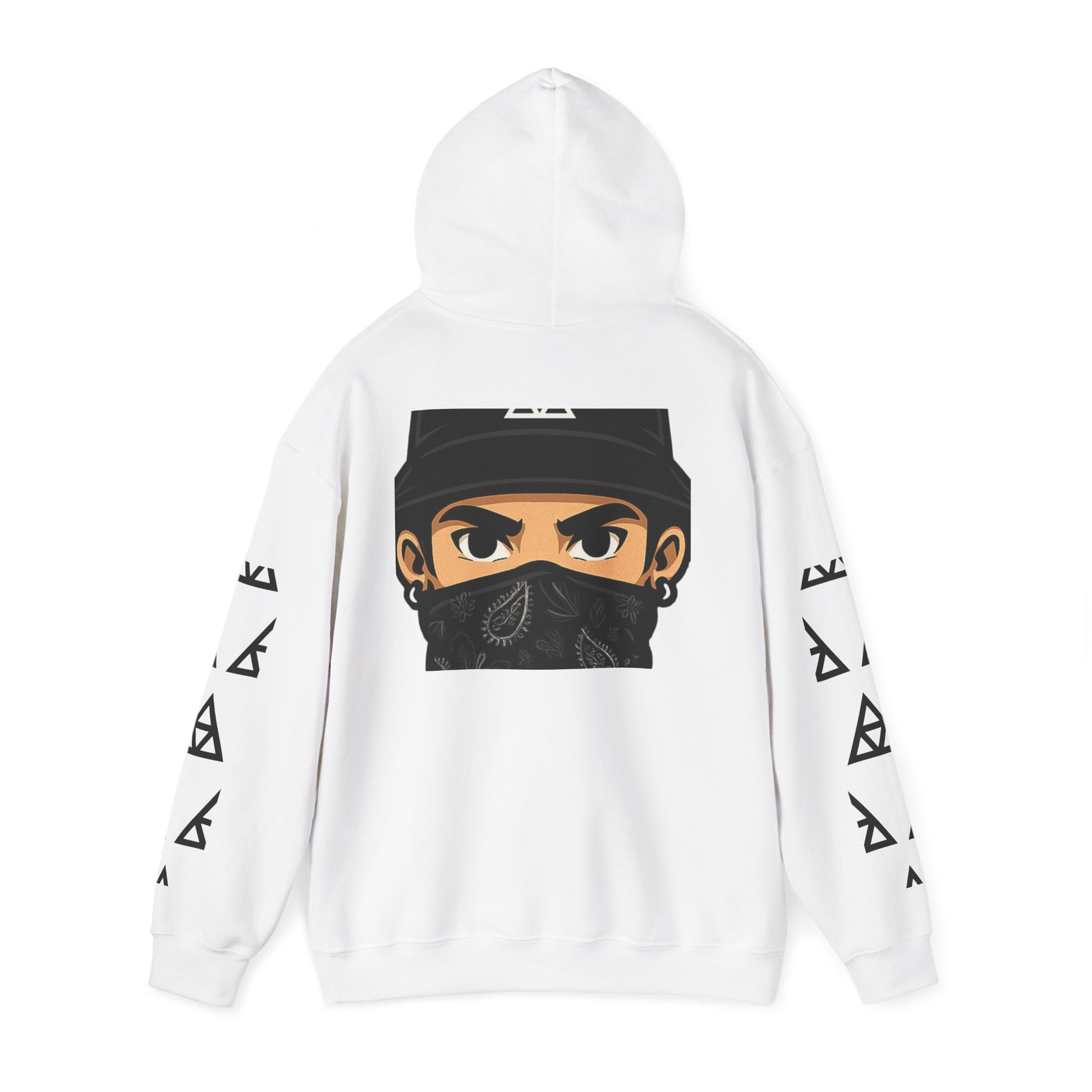 Masked Legacy: Tribal Street Style Hoodie by Anonymous