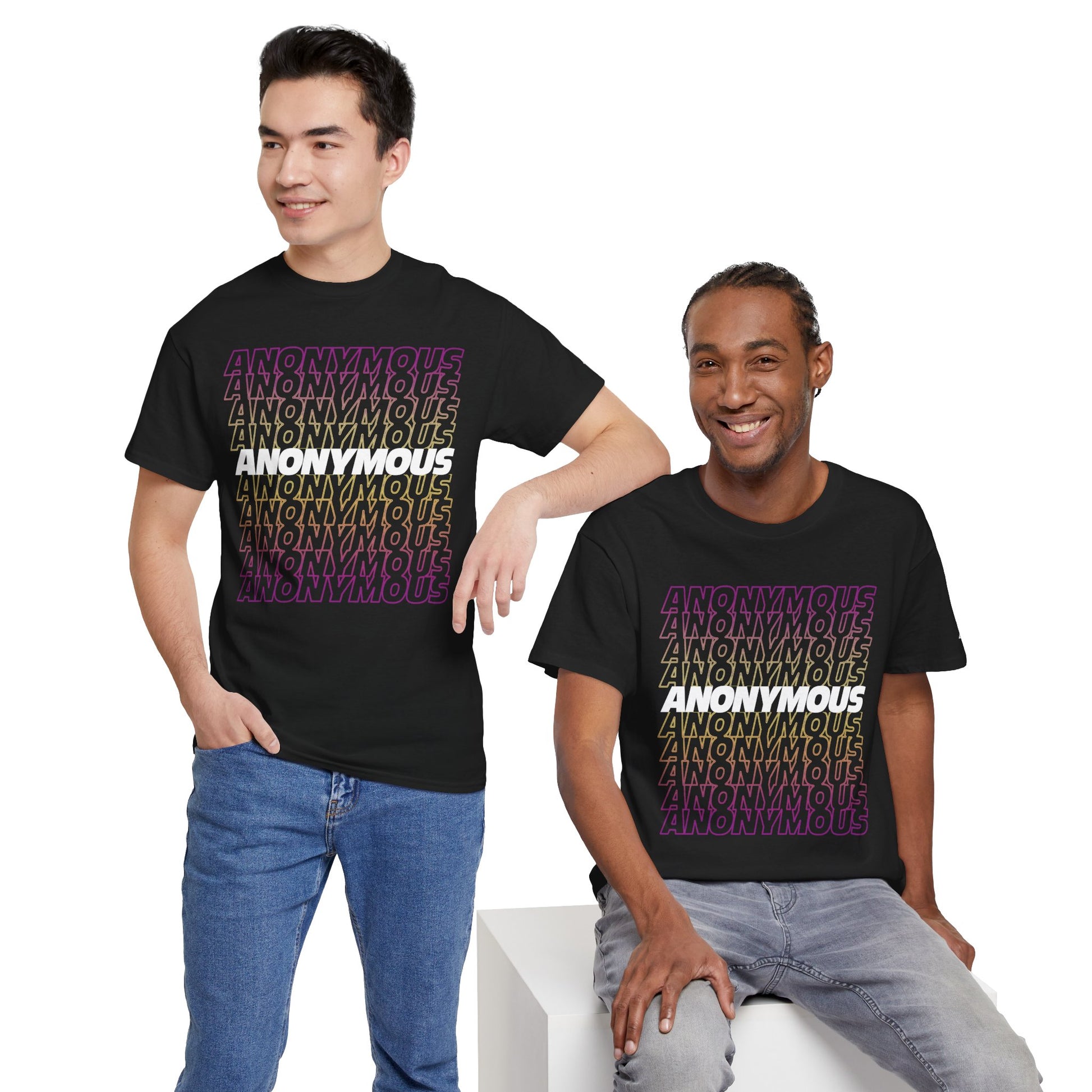 Noise in Color: Anonymous Typography Tee