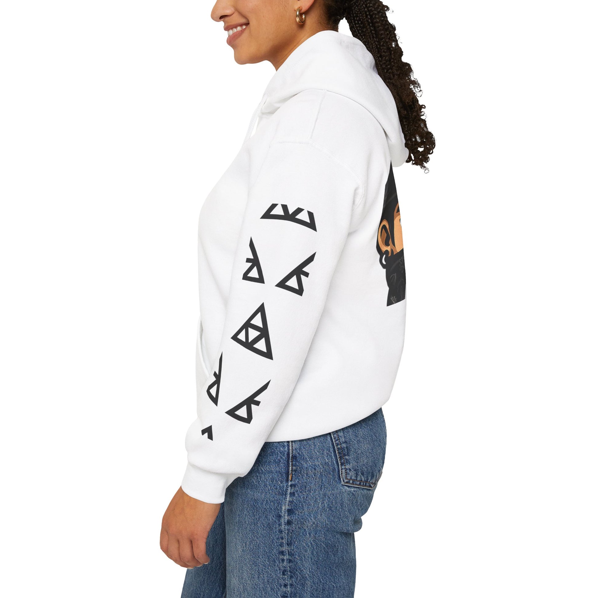 Masked Legacy: Tribal Street Style Hoodie by Anonymous