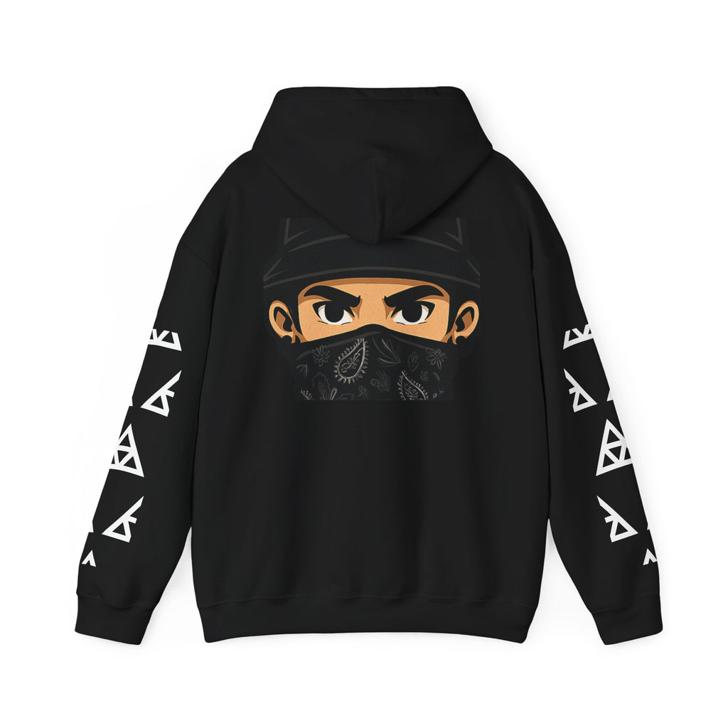 Masked Legacy: Tribal Street Style Hoodie by Anonymous
