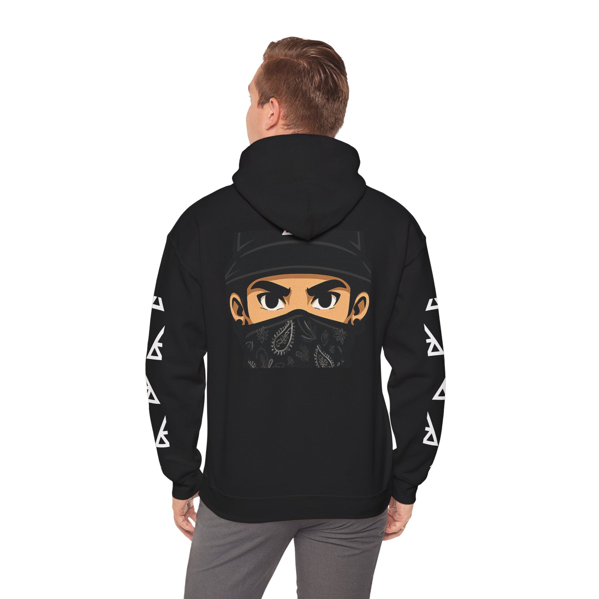 Masked Legacy: Tribal Street Style Hoodie by Anonymous